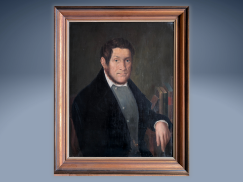 Porträt von Leonhard Gläser, unbekannter Künster (Quelle: Siegerlandmusuem)